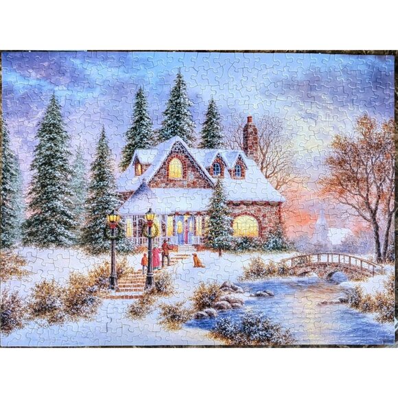 Springbok Jigsaw Puzzle Holiday Homecoming 500 Piece Puzzle Christmas - Picture 2 of 2